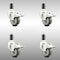 Service Caster 3 Inch 316SS Gray Poly Swivel 1-1/4 Inch Expanding Stem Caster Set Lock Brake SCC-SS316TTLEX20S314-PPUB-114-4 - alternate 1